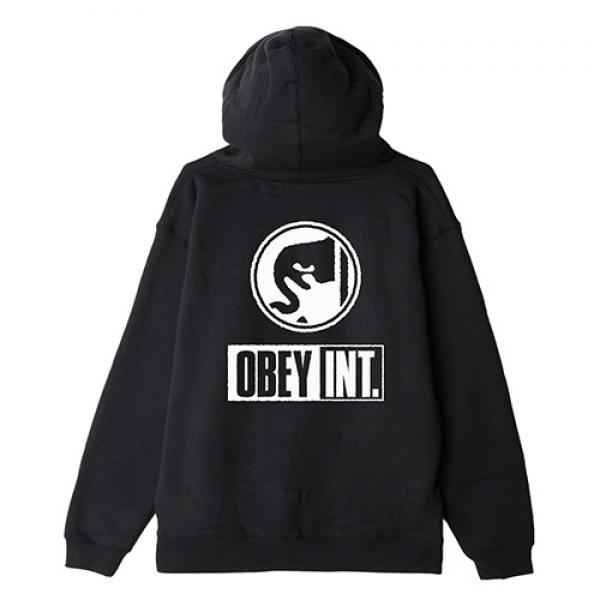 (111731856) OBEY INT. ICON HOOD FLEECE-BLK